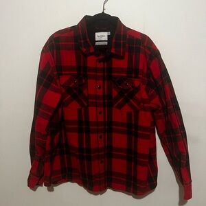 Goodfellow & Co Red and Black Plaid Shirt